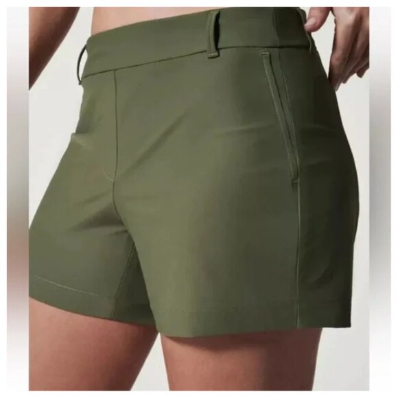 Spanx NWT Women's Canopy (Green) SUNSHINE Athletic Shorts, Size XLarge - Picture 3 of 7